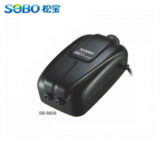Sb-8808  Sobo Hava Motoru Çift Çıkış 10w-2.6l/min