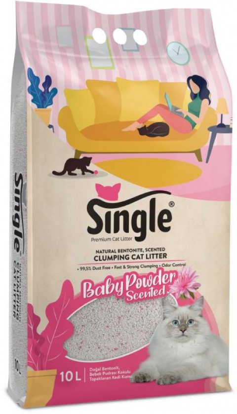 SİNGLE BENTONİT BABYPOWDER 10L