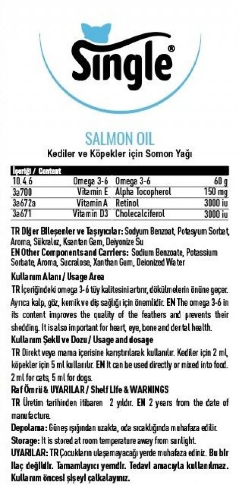 Single Salmon Oıl 150ml