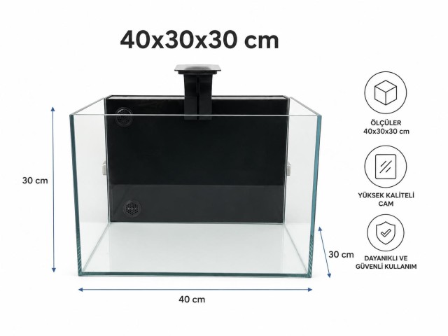 TIANBAO ARKADAN SUMP SİSTEMLİ LED AKV.40cm