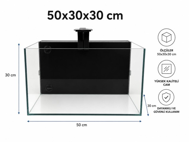TIANBAO ARKADAN SUMP SİSTEMLİ LED AKV.50cm