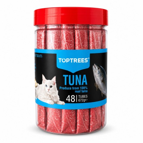 TOP TREES KEDİ ÖDÜL KREM TUNA 48X14gr