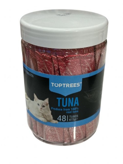 TOP TREES KEDİ ÖDÜL KREM TUNA 48X14gr
