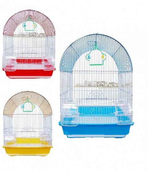 Ub303r Kuş Kafes Orta Boy Oval Çatılı  10'lu