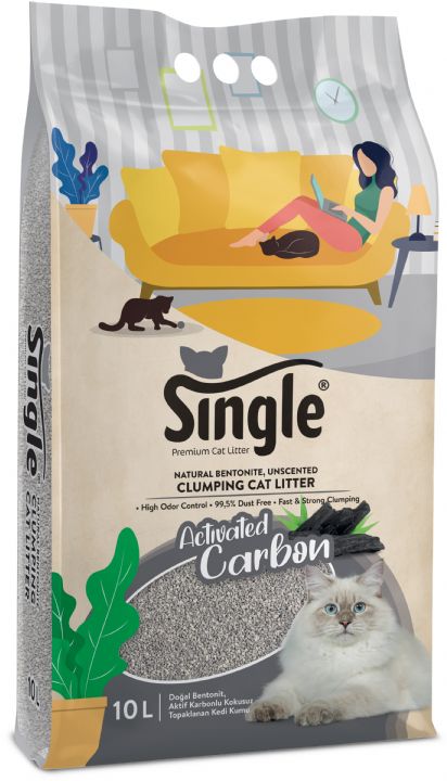 SİNGLE BENTONİT ACTIVE CARBON 10L