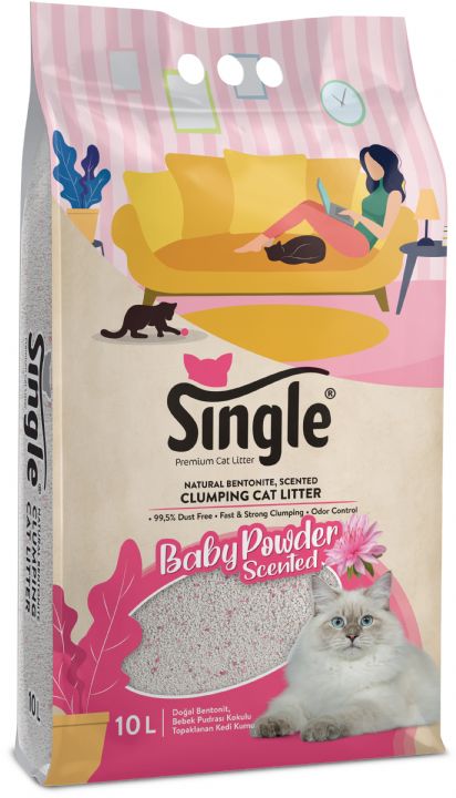 SİNGLE BENTONİT BABYPOWDER 10L KALIN**