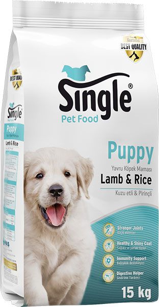 SİNGLE LAMB RİCE YAVRU KÖPEK MAMASI 15KG