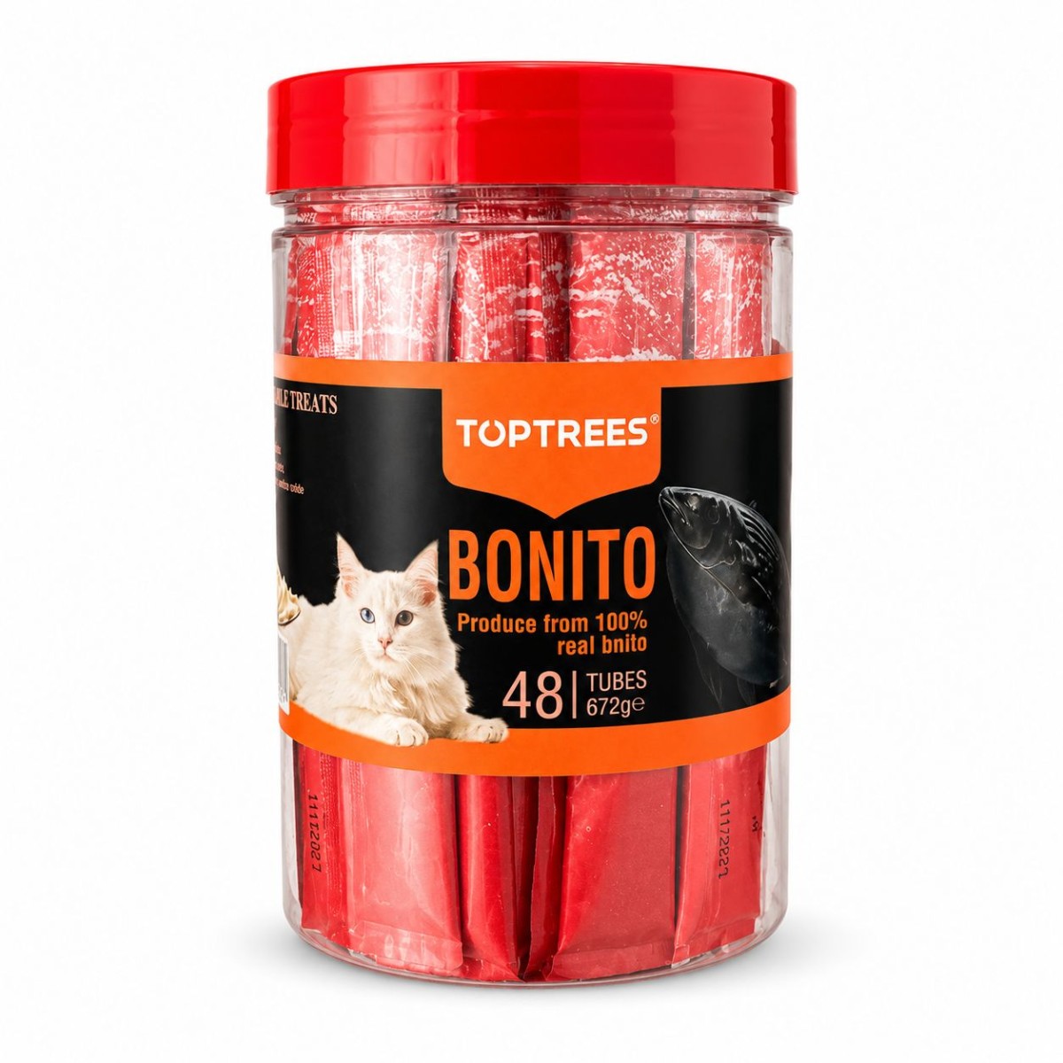 TOP TREES KEDİ ÖDÜL KREM BONITO 48X14gr