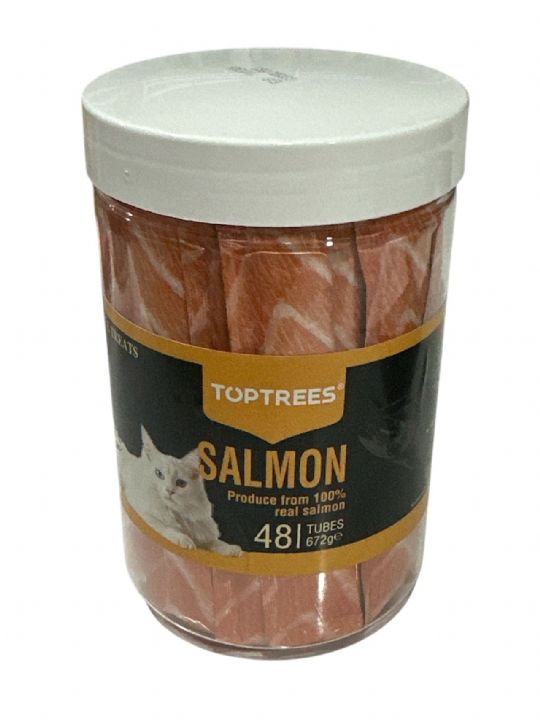 TOP TREES KEDİ ÖDÜL KREM SOMON 48X14gr